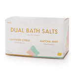 Dual Bath Salt Set Lavender Matcha Mint
