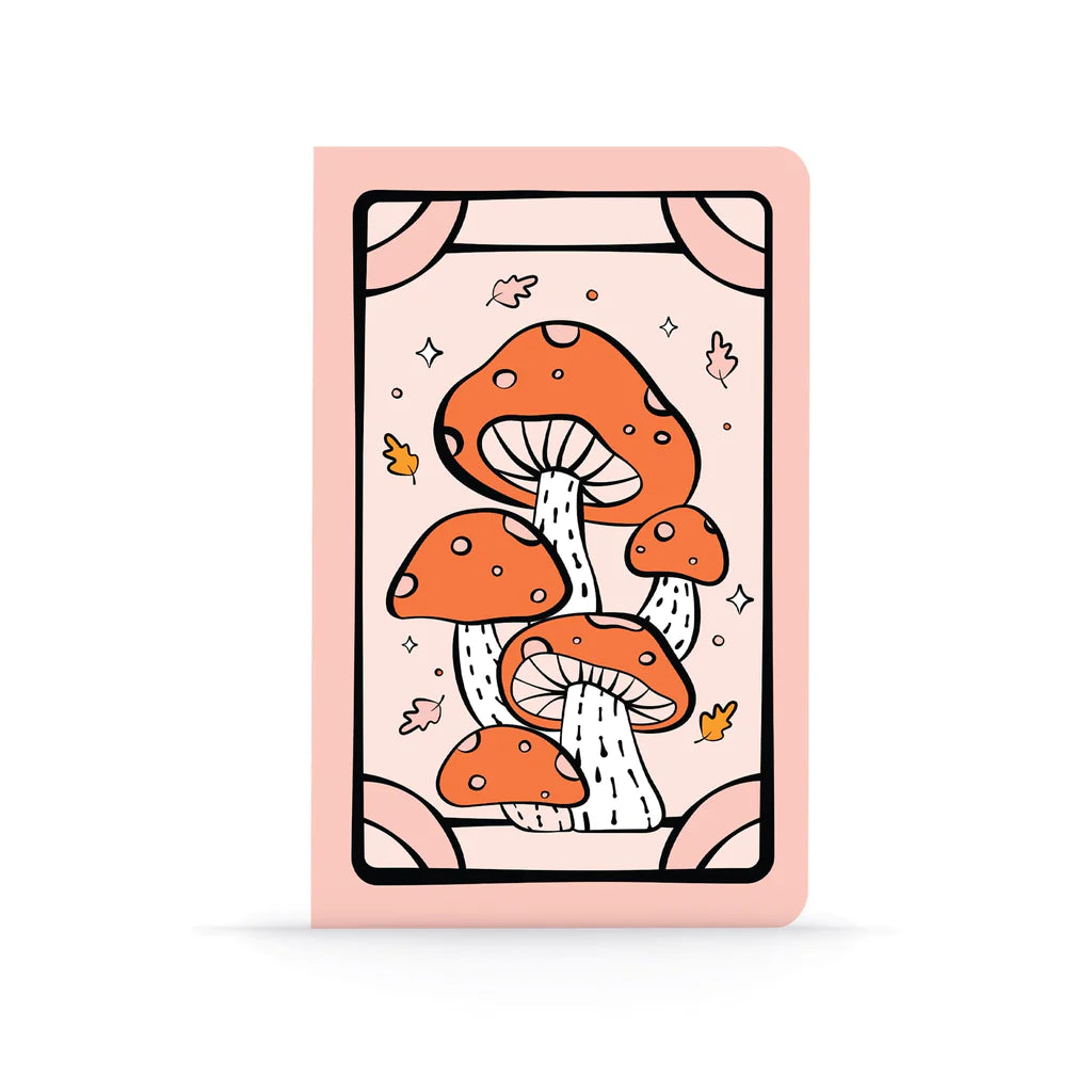 Tarot Mushrooms Lay Flat Notebook