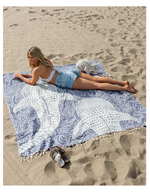 Sand Cloud Blue Whale Turkish Towel - XL
